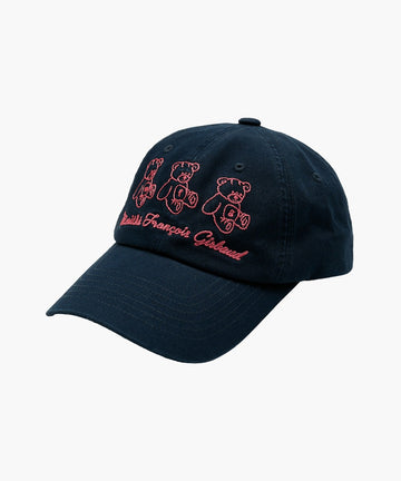 Marithé François Girbaud Handwritten Logo Bear Cap Navy