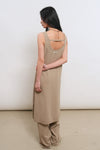 General Idea WOMAN Temperature-Cut Cool U-Neck Maxi Knit Dress [IVORY]