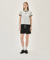 Marithé François Girbaud W CLASSIC LOGO RINGER TEE