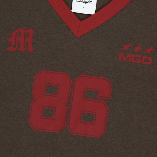 Mahagrid Football Ringer Tee