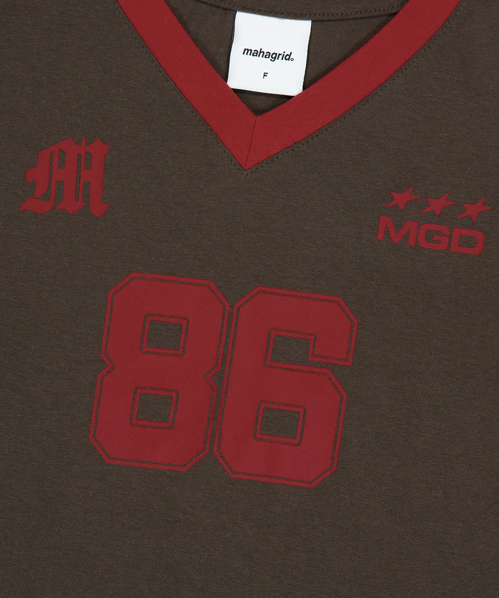 Mahagrid Football Ringer Tee