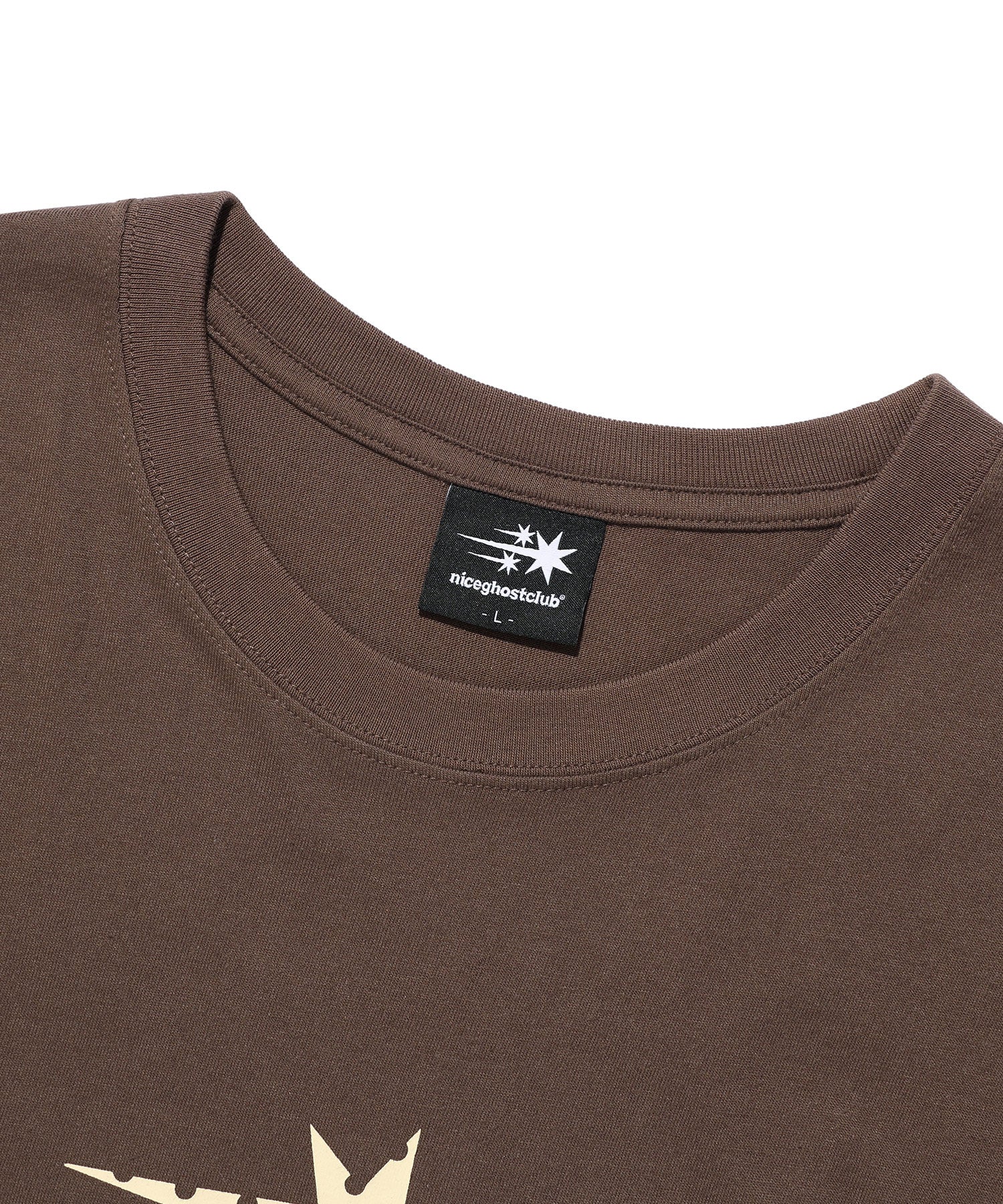 Nice Ghost Club Dot Symbol T-Shirt in Brown – Size L (6/11 Pre-Order)