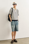 General Idea MAN Stripe Half Collar Knit