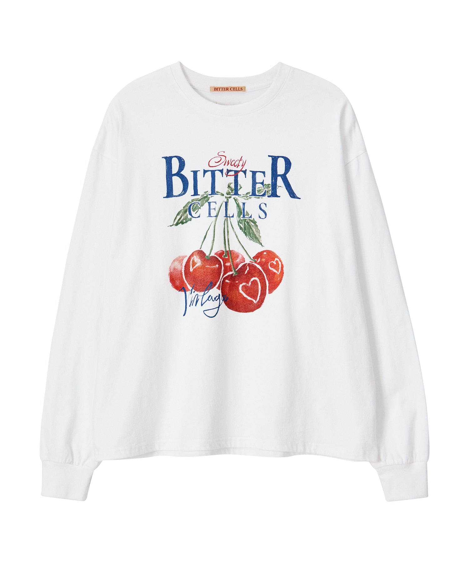 Bitter Cells Vintage Cherry Long Sleeve - Ivory