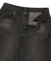 Mahagrid Bermuda Domingo Denim Short in Black