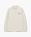 Marithé François Girbaud Kids Classic Logo Half Neck Long Sleeve - Ivory