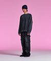 Nice Ghost Club Logo Pigment Sweatshirts [Charcoal]