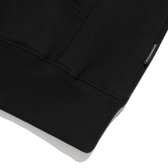 Nice Ghost Club 3Stars Hate Applique Hoodie [Black]