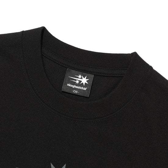 Nice Ghost Club 3 Stars Symbol Crop Slim Tee