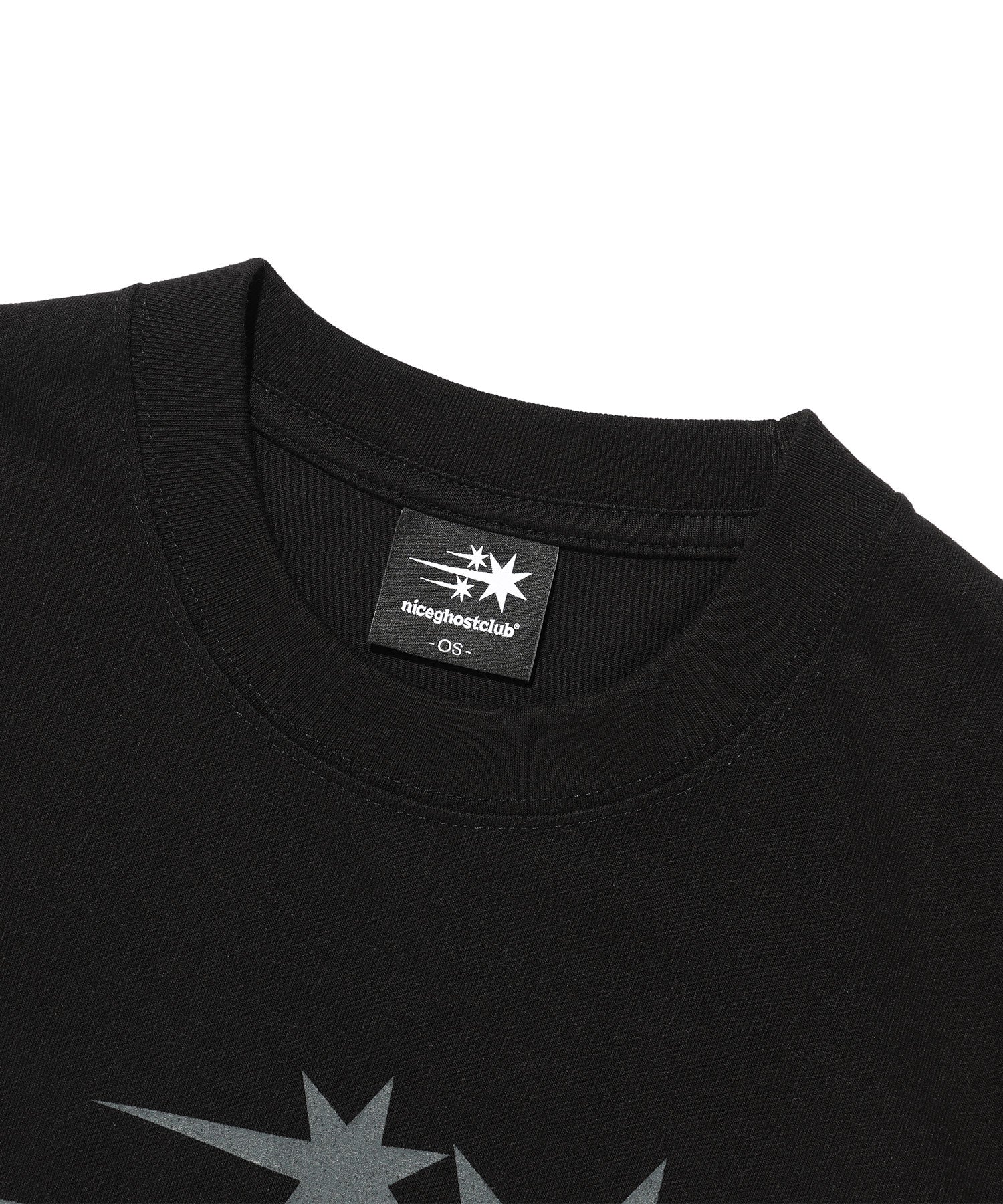 Nice Ghost Club 3 Stars Symbol Crop Slim Tee