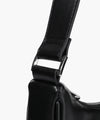 Marithé François Girbaud CLASSIC LOGO FAUX LEATHER HOBO BAG black