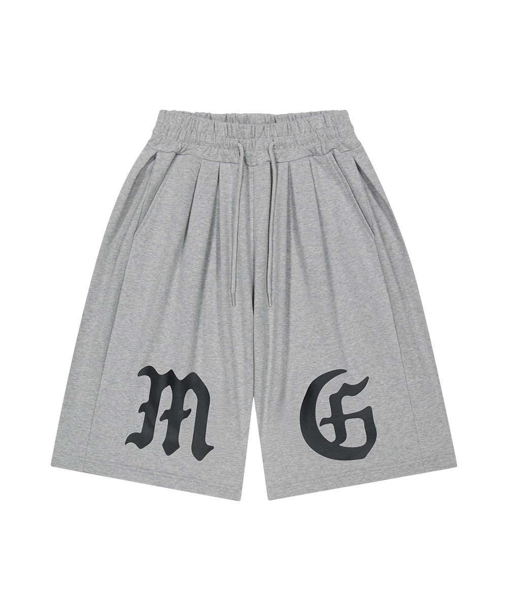 Mahagrid Gothic Three Tuck Sweat Shorts