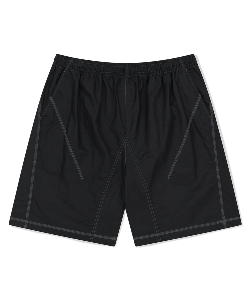 Mahagrid Cover Stitch Nylon Track Short