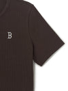 MLB Women's Vintage Slim Henley Neck T-shirt