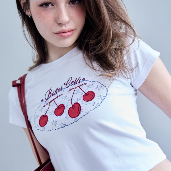 Bitter Cells Scarlet Tee-White