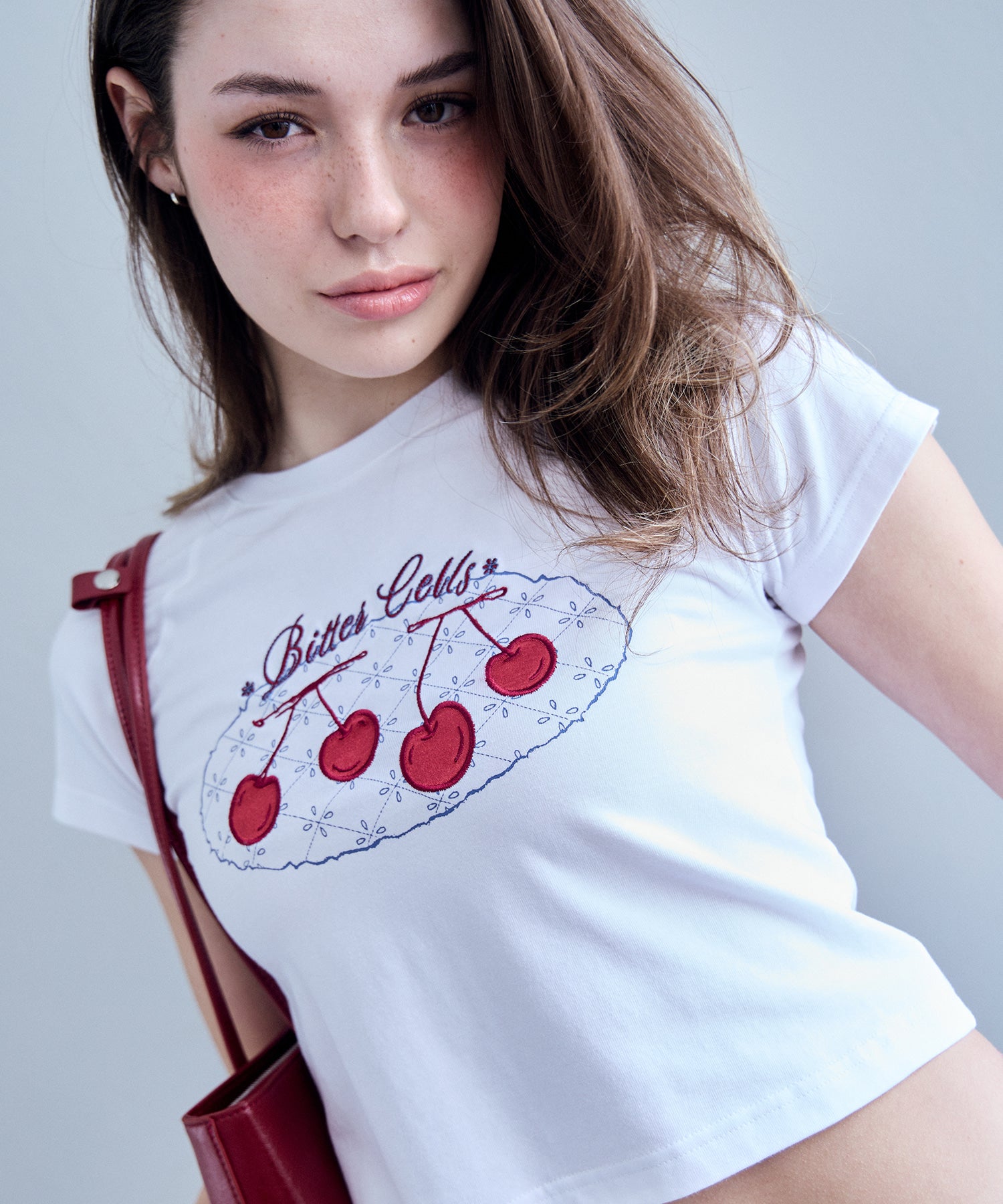 Bitter Cells Scarlet Tee-White