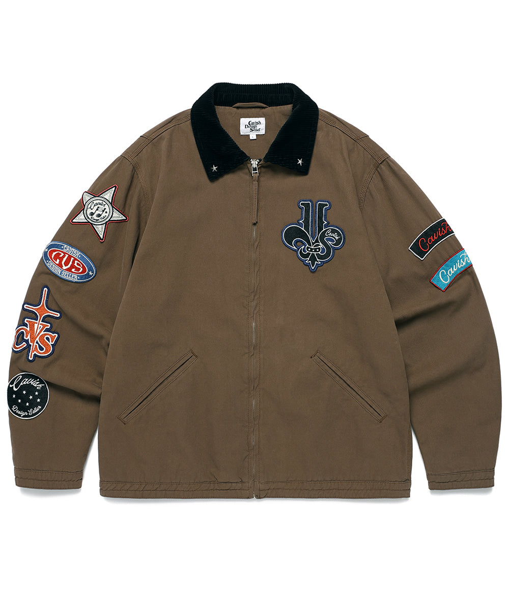 Cavish Washed Patchwork Jacket