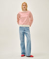 Marithé François Girbaud W STRIPE BOATNECK CROP SWEATSHIRT