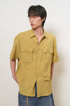 General Idea MAN Pocket Wrinkle Half Shirt
