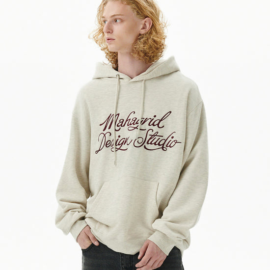 Mahagrid Letter Ink Logo Hoodie