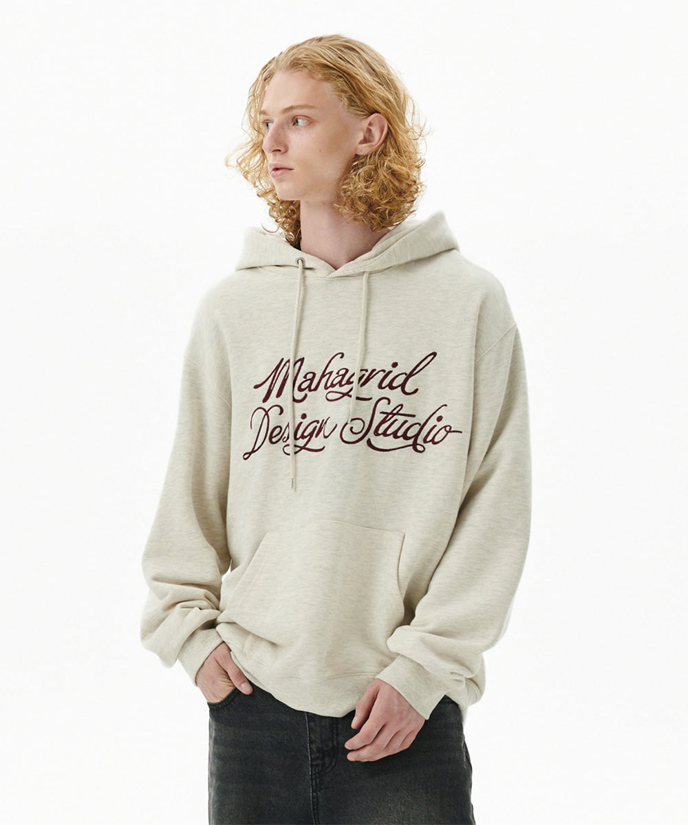 Mahagrid Letter Ink Logo Hoodie