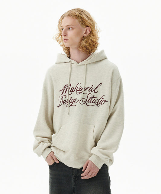 Mahagrid Letter Ink Logo Hoodie