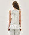 Marithé François Girbaud W ROUND COLLAR SLEEVELESS BLOUSE