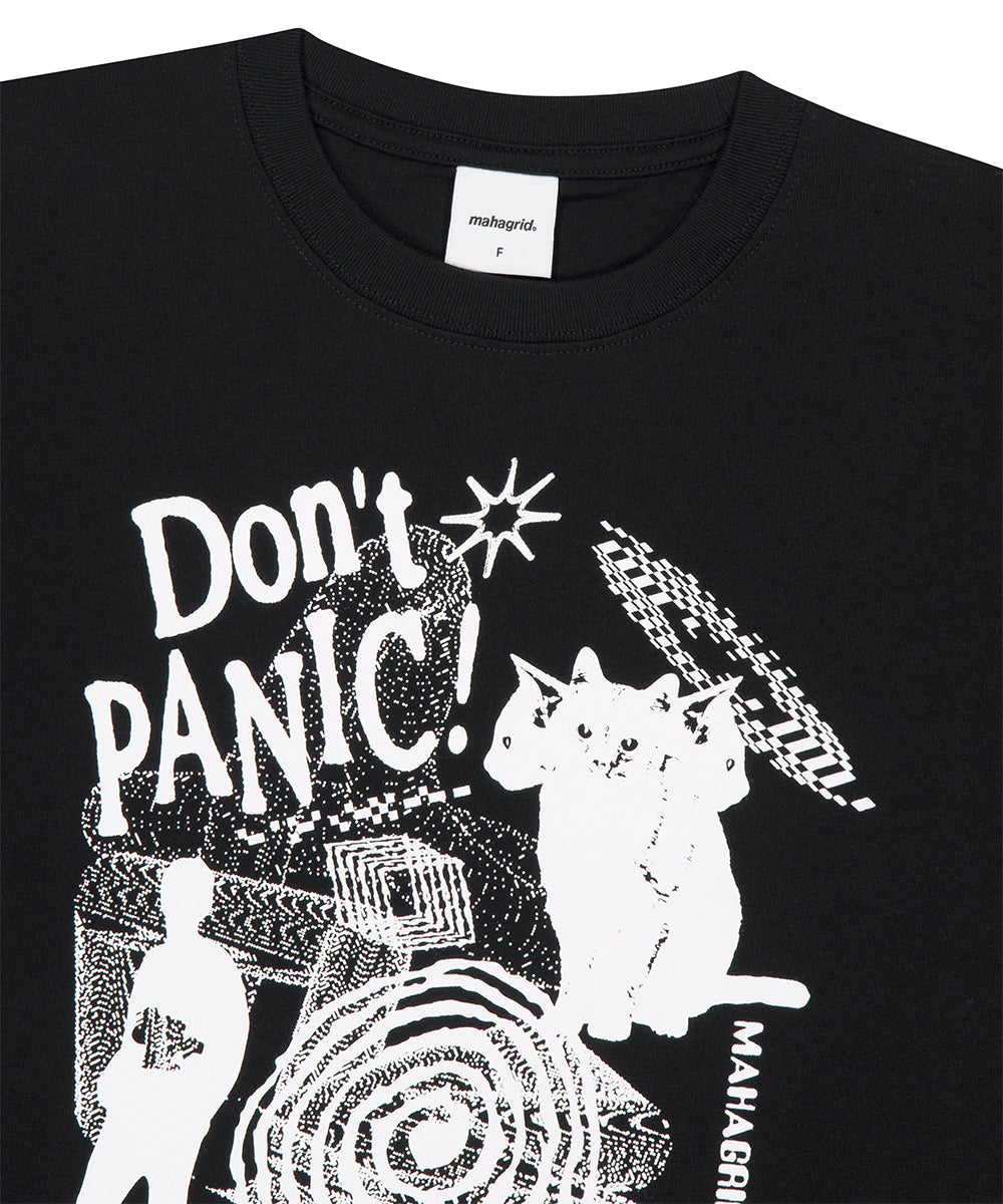 Mahagrid DON'T PANIC ROUND CROP TEE