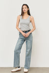 General Idea WOMAN Solid U-Neck Sleeveless