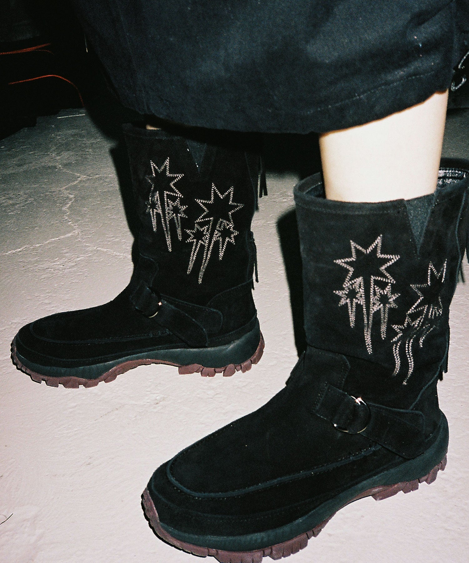Nice Ghost Club [x nottz] Western Long Boots