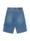MLB Men's Varsity Vintage Slub Cargo Denim Bermuda Pants