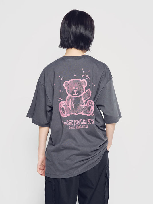 ADLV Hand Sketch Bear Short Sleeve T-Shirt