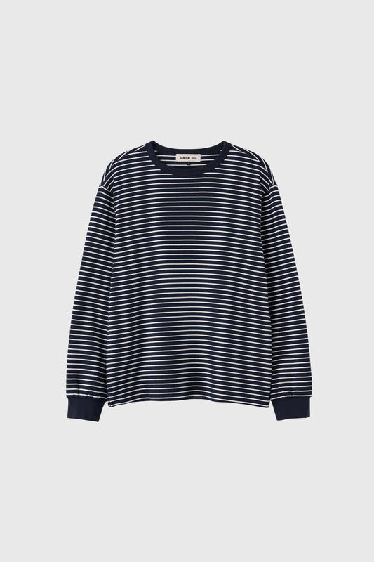 General Idea UNISEX Basic Stripe Long Sleeve Tee