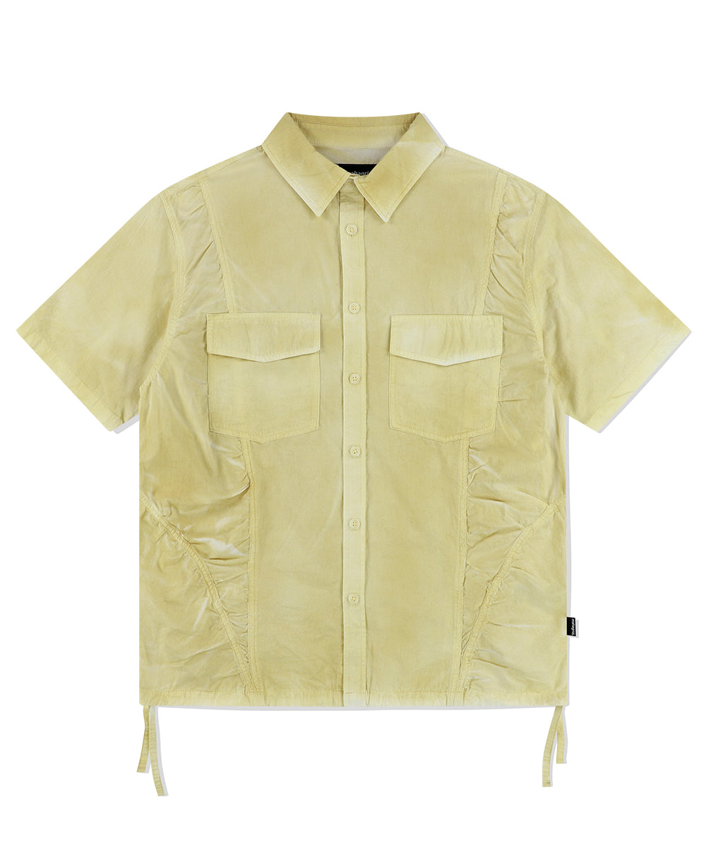Mahagrid Spray Dyed Half Shirt