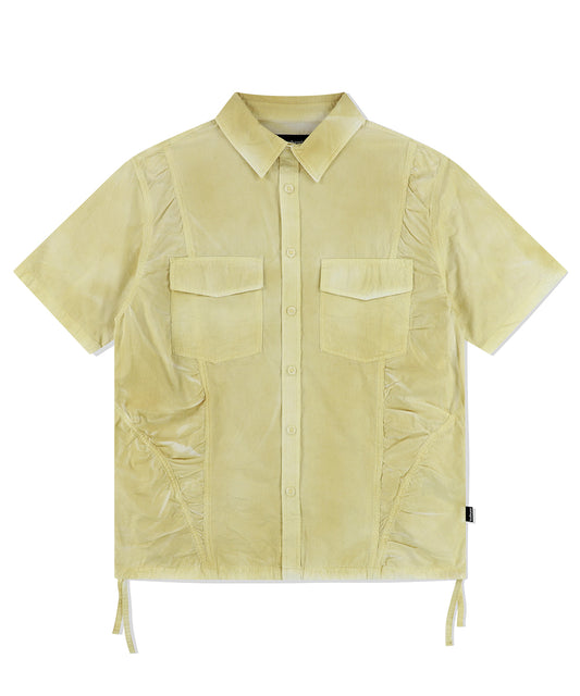 Mahagrid Spray Dyed Half Shirt