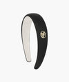 Marithé François Girbaud Circle Logo Satin Hair Band