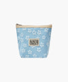 Marithé François Girbaud Classic Logo Embossed Flower Pouch Pink