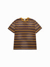 ADLV Stripe Washed Point Logo Short Sleeve T-Shirt