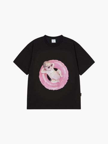 ADLV Baby Face Tube Girl Sleeve T-Shirt