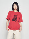 ADLV Basketball Sitting AC Bear Short Sleeve T-Shirt