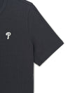 MLB Women's Vintage Slim Henley Neck T-shirt