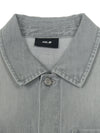 MLB Basic Small Logo Summer Tencel Short Sleeve Denim Shirt