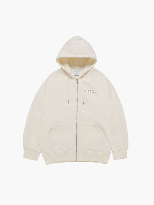 ADLV Upside Down Logo Napping Zurry Hoodie Zip Up