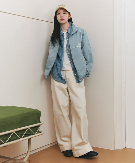 Marithé François Girbaud W Low-Waist Tuck Wide Denim Pants