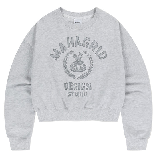Mahagrid VINTAGE COLLEGE CROP SWEATSHIRT
