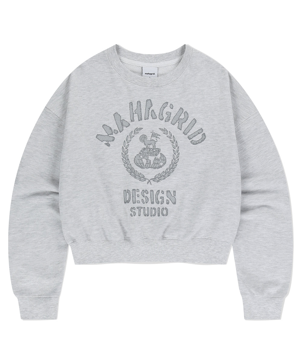 Mahagrid VINTAGE COLLEGE CROP SWEATSHIRT