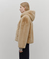 Marithé François Girbaud Women's Hooded Faux Fur Jacket