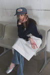 General Idea WOMAN Boucle Punching Ruffle Cardigan
