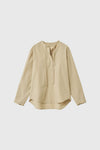 General Idea WOMAN Slit Neck Cape Blouse