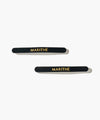 Marithé François Girbaud Regular Logo Slim Hair Pin 2 Pack Brown